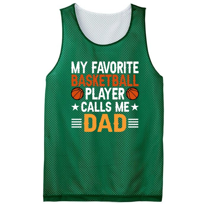 My Favorite Basketball Player Call Me Dad Gift For Basketball Fan Sport Team Mesh Reversible Basketball Jersey Tank