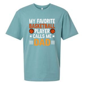 My Favorite Basketball Player Call Me Dad Gift For Basketball Fan Sport Team Sueded Cloud Jersey T-Shirt