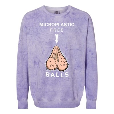 Microplastic Free Balls Colorblast Crewneck Sweatshirt