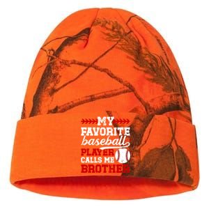 My Favorite Baseball Player Brother Baseball Brother Great Gift Kati Licensed 12" Camo Beanie