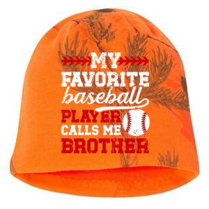 My Favorite Baseball Player Brother Baseball Brother Great Gift Kati - Camo Knit Beanie