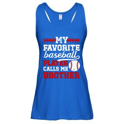 My Favorite Baseball Player Brother Baseball Brother Great Gift Ladies Essential Flowy Tank