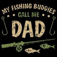 My Fishing Buddies Call Me Dad Father Day Birthday Christmas Gift 16 in Basic Backpack