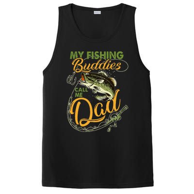 My Fishing Buddies Call Me Dad Father Day Birthday Christmas PosiCharge Competitor Tank