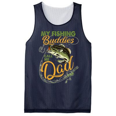 My Fishing Buddies Call Me Dad Father Day Birthday Christmas Mesh Reversible Basketball Jersey Tank