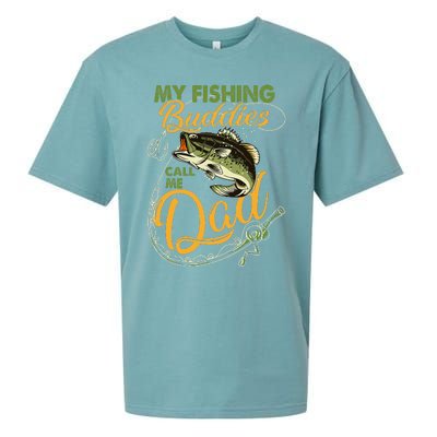 My Fishing Buddies Call Me Dad Father Day Birthday Christmas Sueded Cloud Jersey T-Shirt