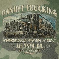 Men Funny Bandit Trucking 1977 Family Distressed Legacy Tie Dye Trucker Hat