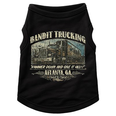 Men Funny Bandit Trucking 1977 Family Distressed Doggie Tank