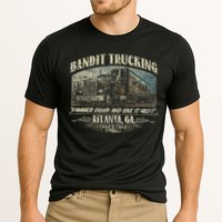 Men Funny Bandit Trucking 1977 Family Distressed Cooling Performance Crew T-Shirt