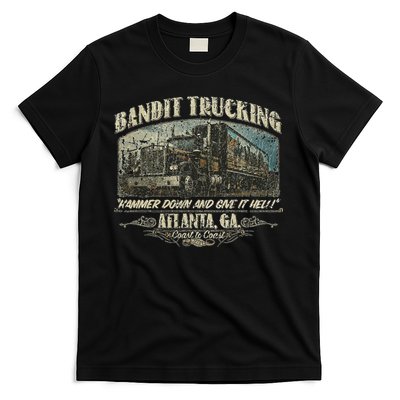 Men Funny Bandit Trucking 1977 Family Distressed T-Shirt