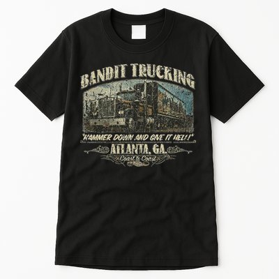 Men Funny Bandit Trucking 1977 Family Distressed Tall T-Shirt