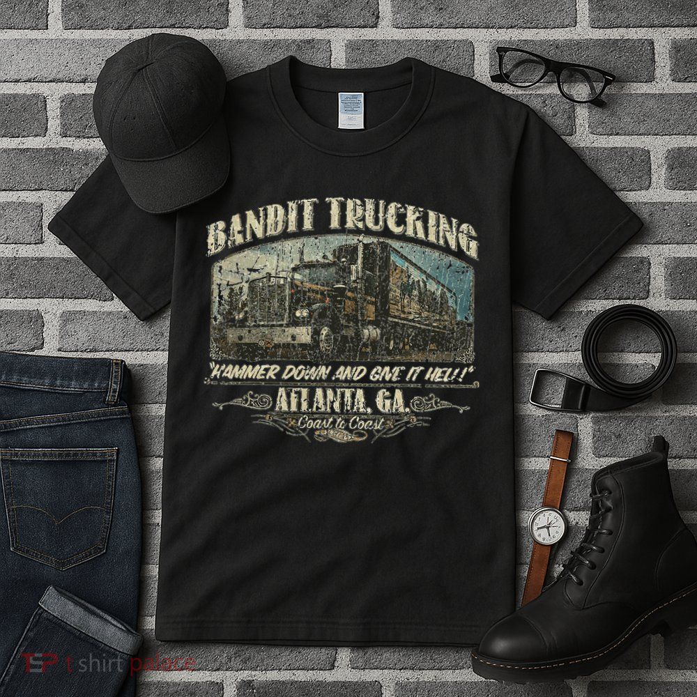 Men Funny Bandit Trucking 1977 Family Distressed Tall T-Shirt
