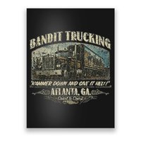 Men Funny Bandit Trucking 1977 Family Distressed Poster
