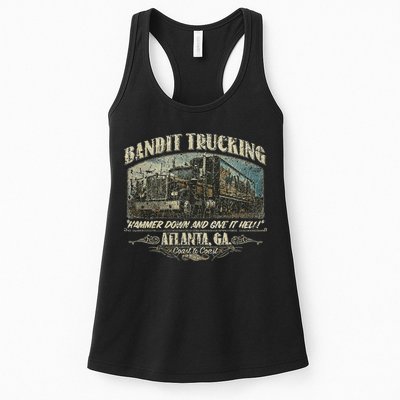Men Funny Bandit Trucking 1977 Family Distressed Womens Tank Top