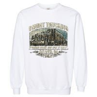 Men Funny Bandit Trucking 1977 Family Distressed Garment-Dyed Sweatshirt