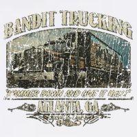 Men Funny Bandit Trucking 1977 Family Distressed Garment-Dyed Sweatshirt