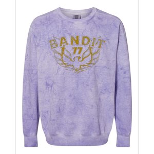 Men Funny Bandit 1977 Family Distressed Colorblast Crewneck Sweatshirt