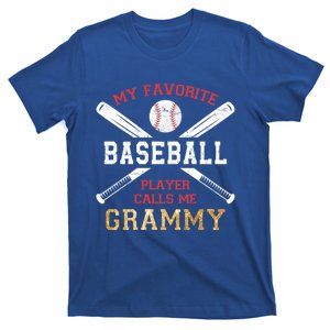 My Favorite Baseball Player Calls Me Grammy Baseball Cool Gift T-Shirt