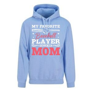 My Favorite Baseball Player Calls Me Mom Meaningful Gift Unisex Surf Hoodie