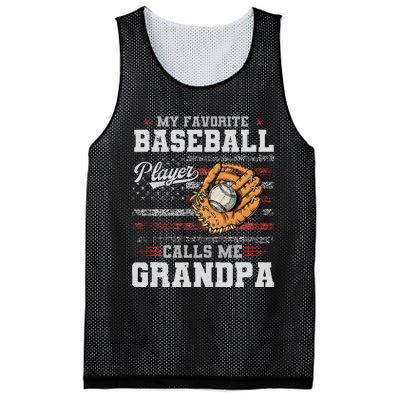 My Favorite Baseball Player Calls Me Grandpa Mesh Reversible Basketball Jersey Tank