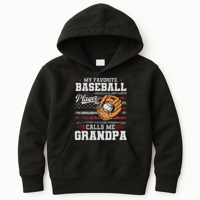 My Favorite Baseball Player Calls Me Grandpa Kids Hoodie