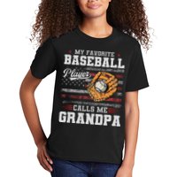 My Favorite Baseball Player Calls Me Grandpa Kids T-Shirt