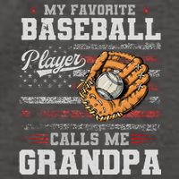 My Favorite Baseball Player Calls Me Grandpa Vector Backpack