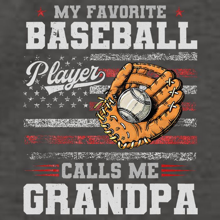 My Favorite Baseball Player Calls Me Grandpa Vector Backpack