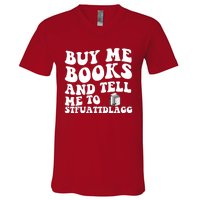 Men Funny Book Lovers Buy Me Books And Tell Me To STFUATTDLAGG V-Neck T-Shirt