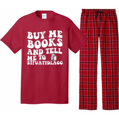 Men Funny Book Lovers Buy Me Books And Tell Me To STFUATTDLAGG Pajama Set