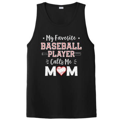 My Favorite Baseball Player Calls Me Mom Mom Baseball PosiCharge Competitor Tank