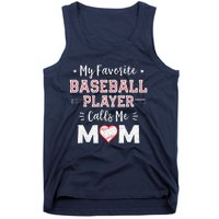 My Favorite Baseball Player Calls Me Mom Mom Baseball Tank Top