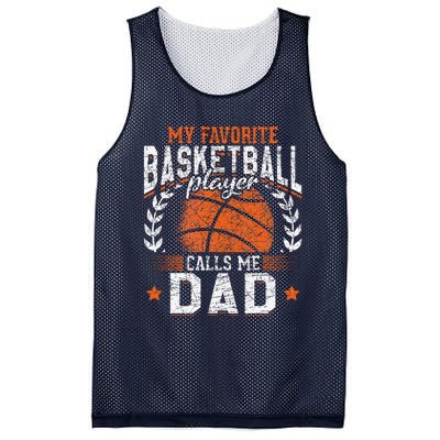 My Favorite Basketball Player Calls Me Dad Basketball Mesh Reversible Basketball Jersey Tank