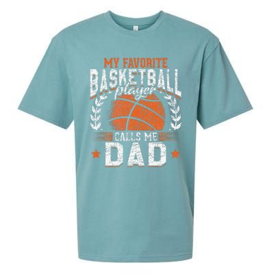 My Favorite Basketball Player Calls Me Dad Basketball Sueded Cloud Jersey T-Shirt