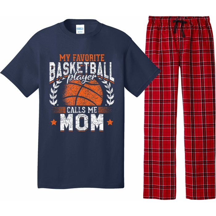 My Favorite Basketball Player Calls Me Mom Basketball Pajama Set