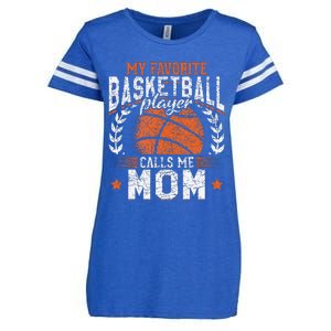 My Favorite Basketball Player Calls Me Mom Basketball Enza Ladies Jersey Football T-Shirt