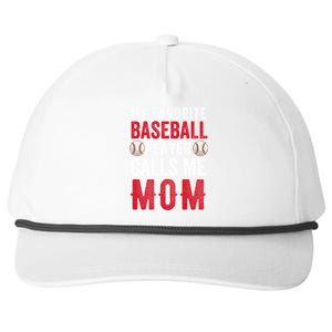 My Favorite Baseball Player Calls Me Mom Mothers Day Funny Gift Snapback Five-Panel Rope Hat