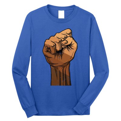 Melanin Fist Black History African American Juneteenth Meaningful Gift Long Sleeve Shirt