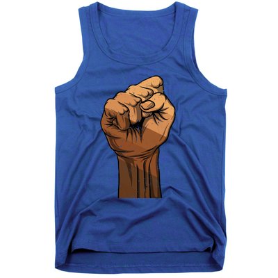 Melanin Fist Black History African American Juneteenth Meaningful Gift Tank Top