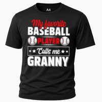 My Favorite Baseball Player Calls Me Granny Mother's Day Cooling Performance Crew T-Shirt