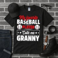My Favorite Baseball Player Calls Me Granny Mother's Day Tall T-Shirt