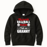 My Favorite Baseball Player Calls Me Granny Mother's Day Kids Hoodie