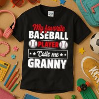 My Favorite Baseball Player Calls Me Granny Mother's Day Kids T-Shirt