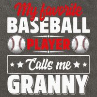 My Favorite Baseball Player Calls Me Granny Mother's Day Cotton Canvas Backpack