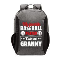 My Favorite Baseball Player Calls Me Granny Mother's Day Vector Backpack