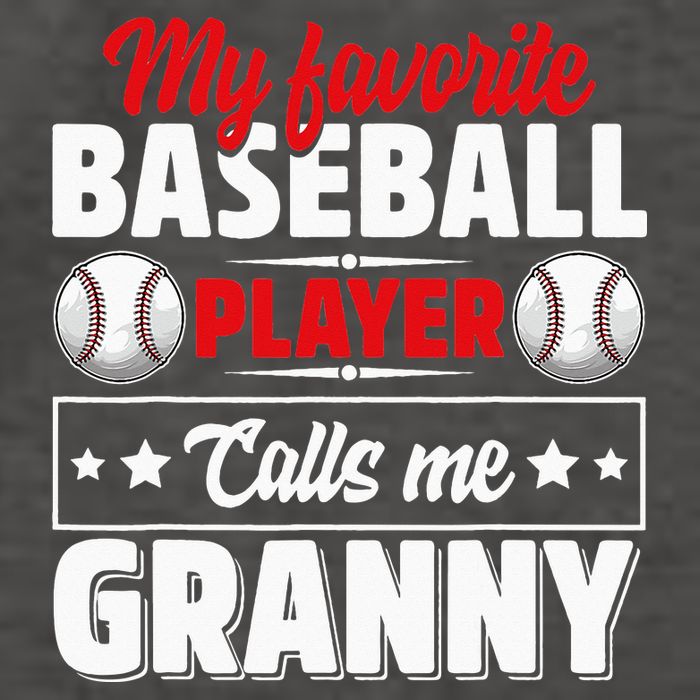 My Favorite Baseball Player Calls Me Granny Mother's Day Vector Backpack