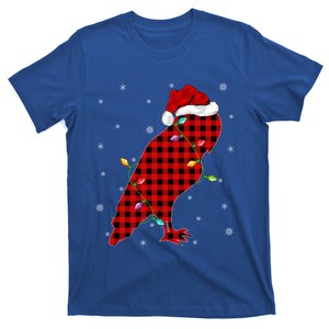 Matching Family Buffalo Plaid Barn Owl Bird Christmas Pajama Meaningful Gift T-Shirt