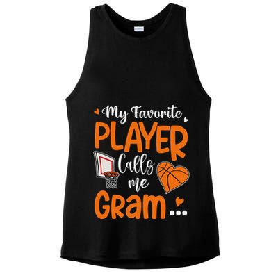 My Favorite Basketball Player Calls Me Gram Ladies PosiCharge Tri-Blend Wicking Tank
