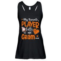 My Favorite Basketball Player Calls Me Gram Ladies Essential Flowy Tank
