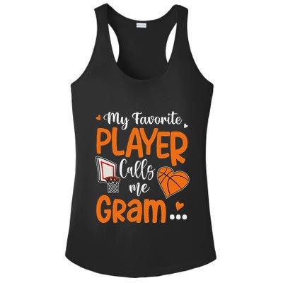 My Favorite Basketball Player Calls Me Gram Ladies PosiCharge Competitor Racerback Tank